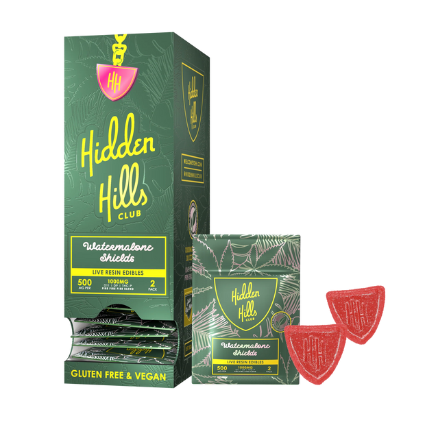 HIDDEN HILLS: LIVE RESIN GUMMY SHIELDS - 500MG