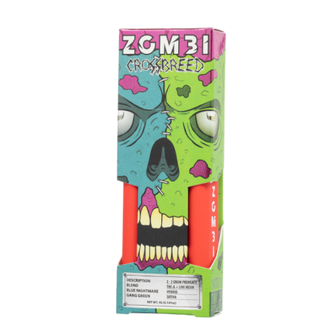 ZOMBI: LIVE RESIN THCA CROSSBREED DUO DISPOSABLE - 4G